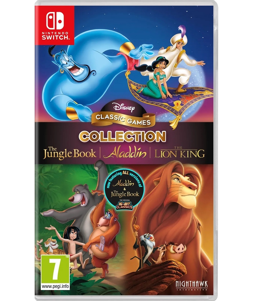 Игра Classic Games Collection The Jungle Book, Aladdin and The Lion King (Nintendo Switch, Английская версия)