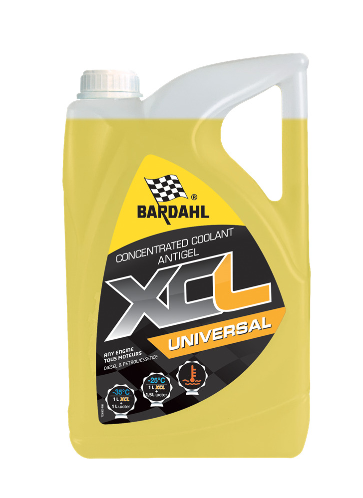 Антифриз BARDAHL концентрат XCL UNIVERSAL G12+ желтый, 5л