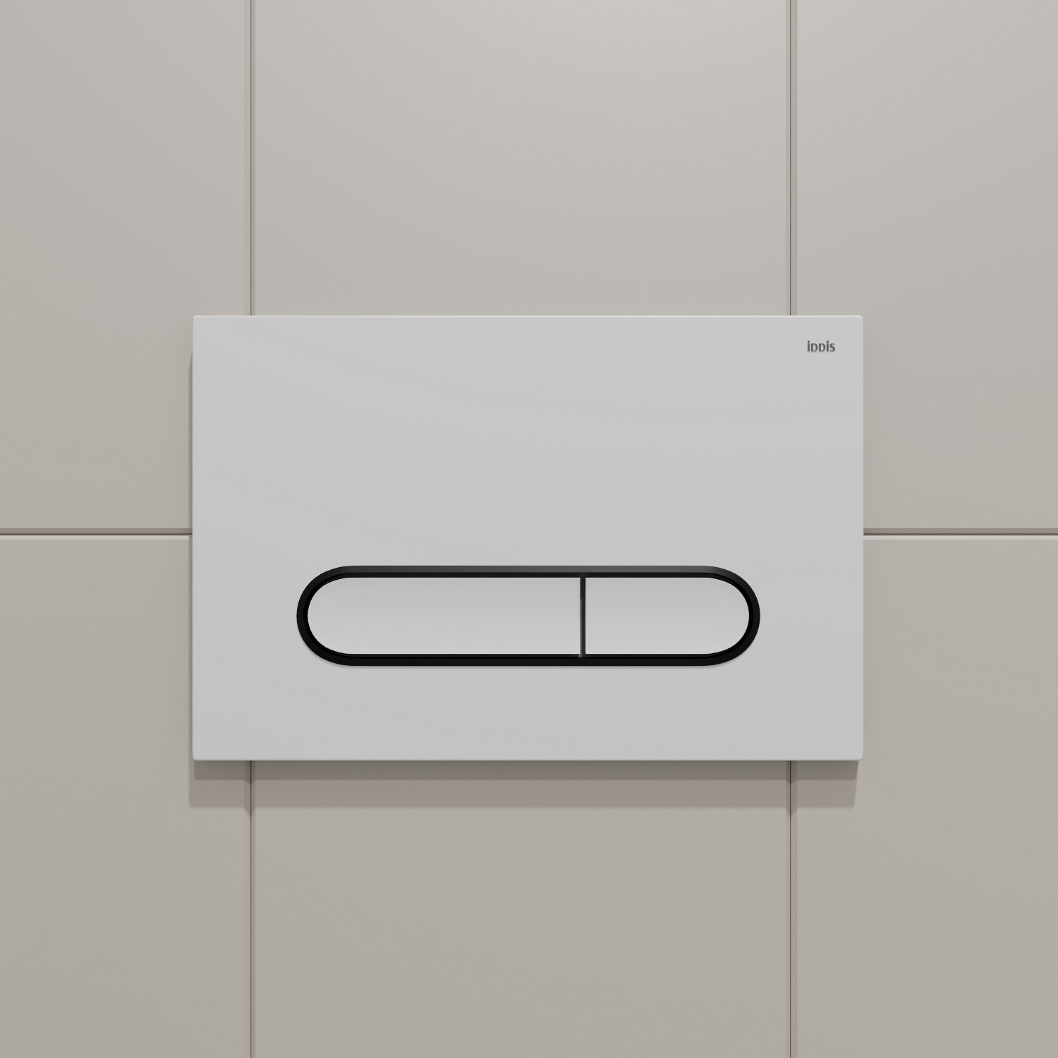 Фото товара на маркетплейсе ozon Кнопка смыва для инсталляции IDDIS, ABS-пластик, белая матовая, Unifix, UNI01WBi77