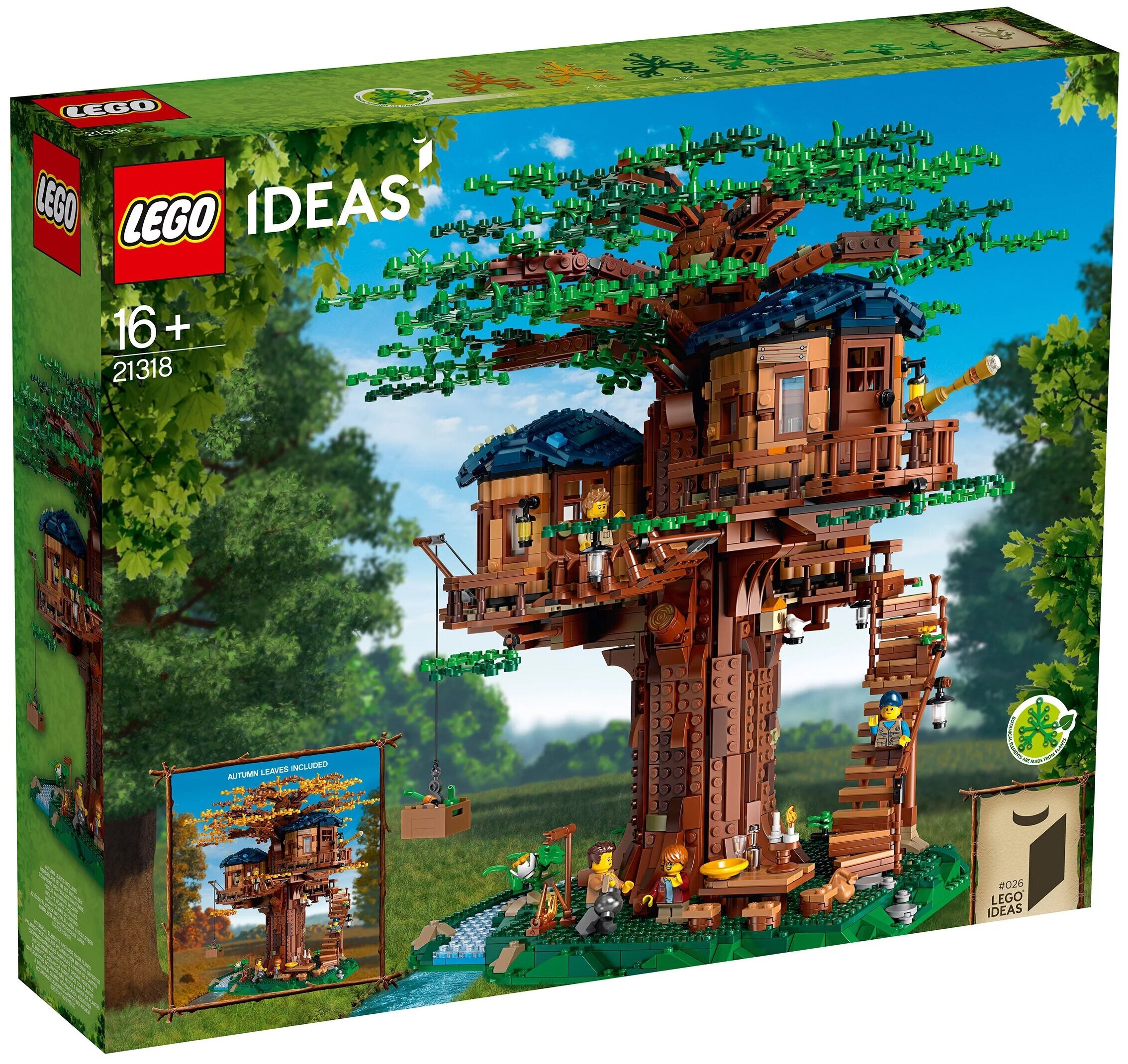 LEGO IDEAS 21318 Дом на Дереве купить – пластиковый конструктор на OZON по  низкой цене