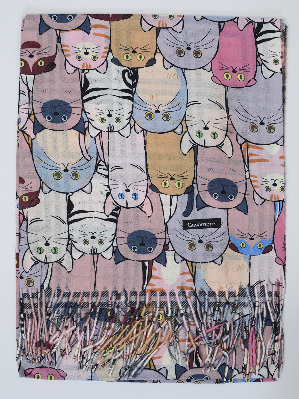 палантин с котами. палантин женский victoria. палантин с котами. палантин с котами. кашемировый палантин с котами.