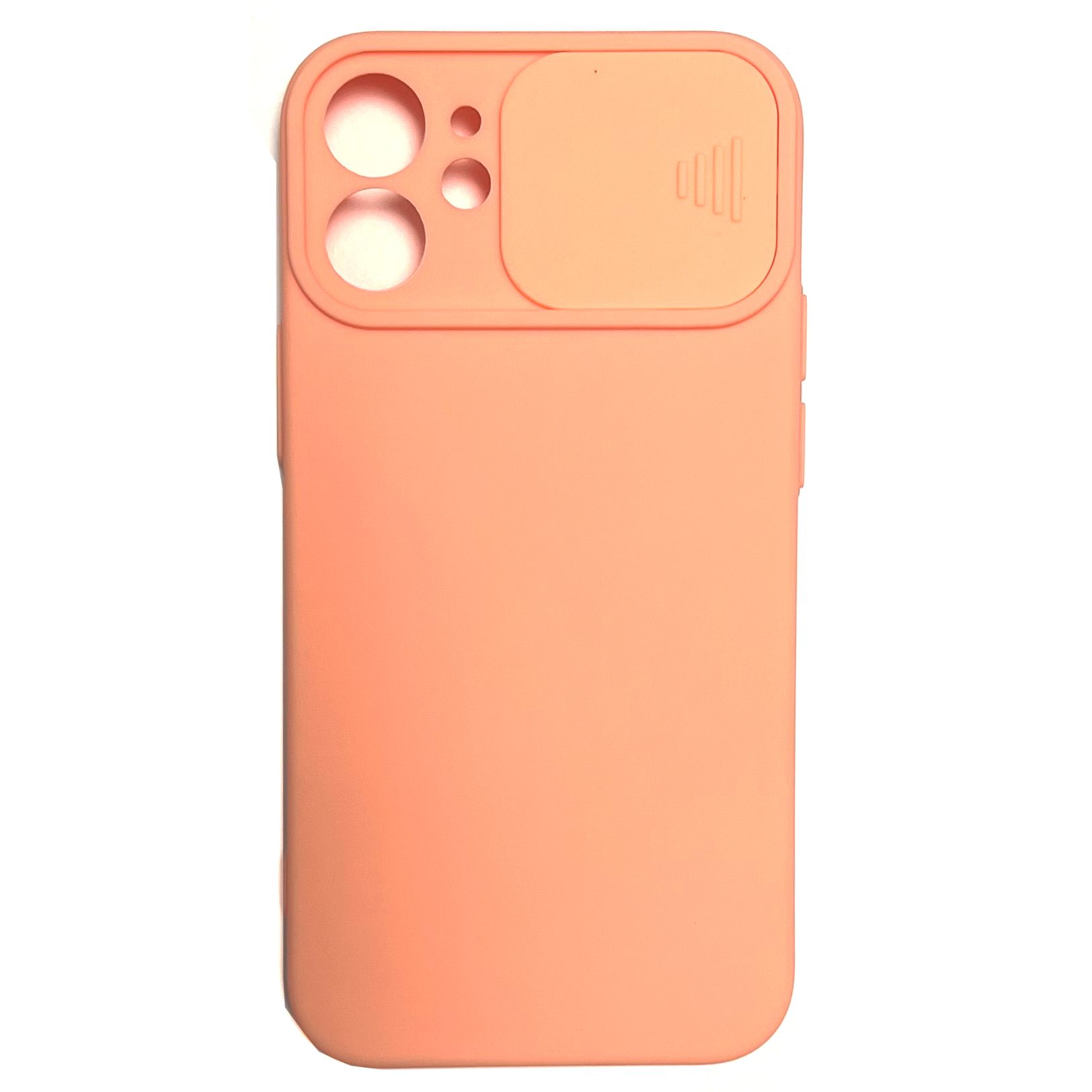 Чехол силиконовый для iPhone 12 mini со шторкой для камеры персик - купить  с доставкой по выгодным ценам в интернет-магазине OZON (686928003)