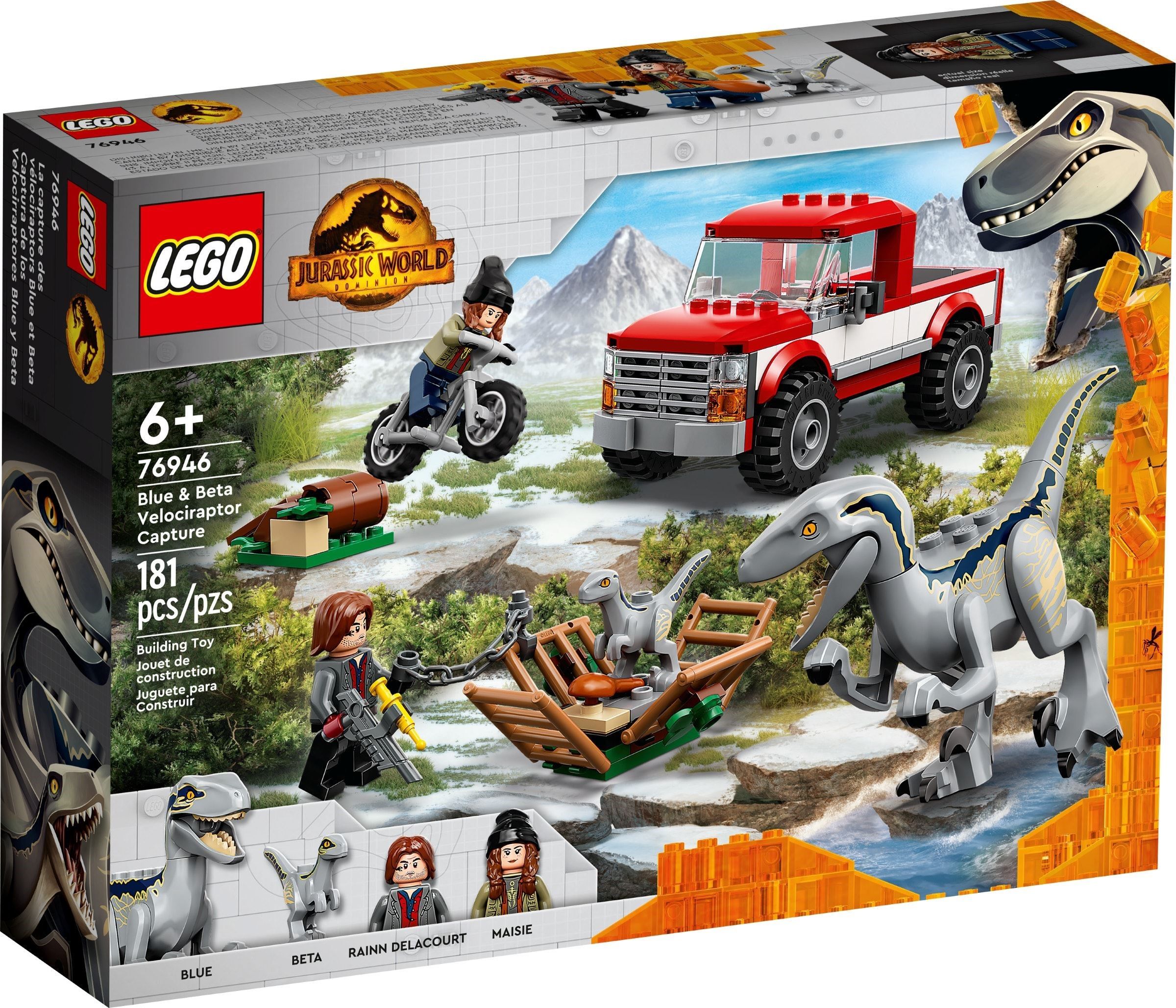 Динозавр 2022. LEGO Jurassic World domination Blue. Лего 76946. Лего Велоцираптор бета. Лего набор побег Велоцираптора.