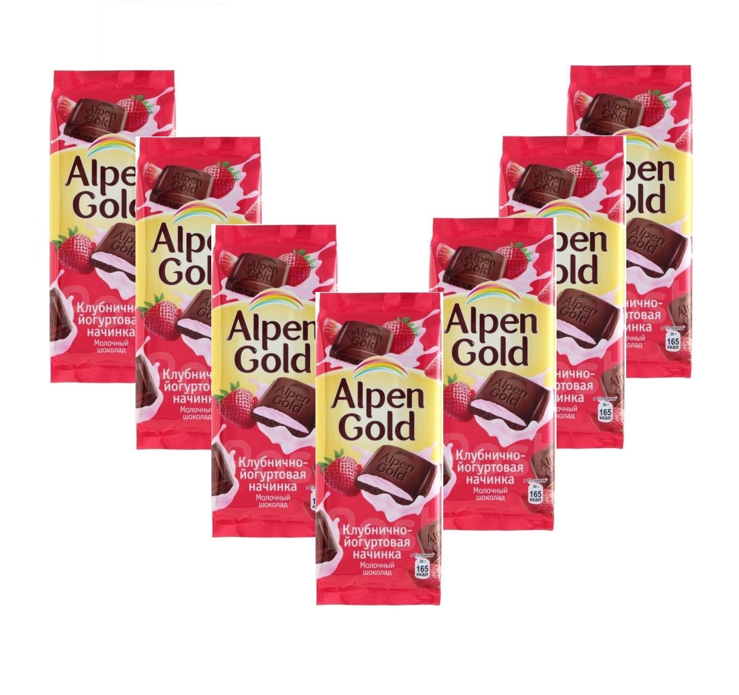 Шоколад молочный Alpen Gold 85гр с чернично йогуртовой начинкой