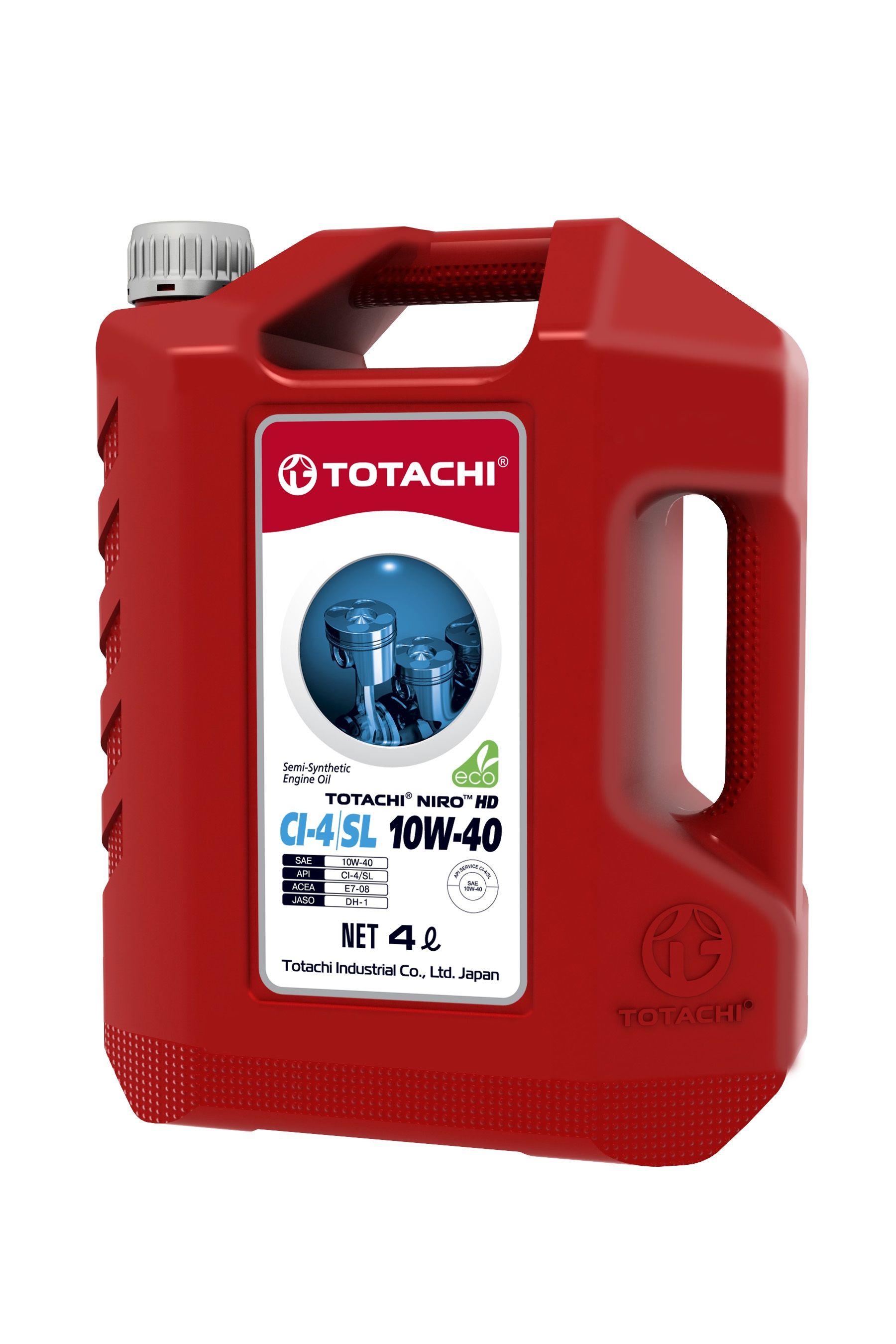 TOTACHINiroHd10W-40Масломоторное,Полусинтетическое,4л