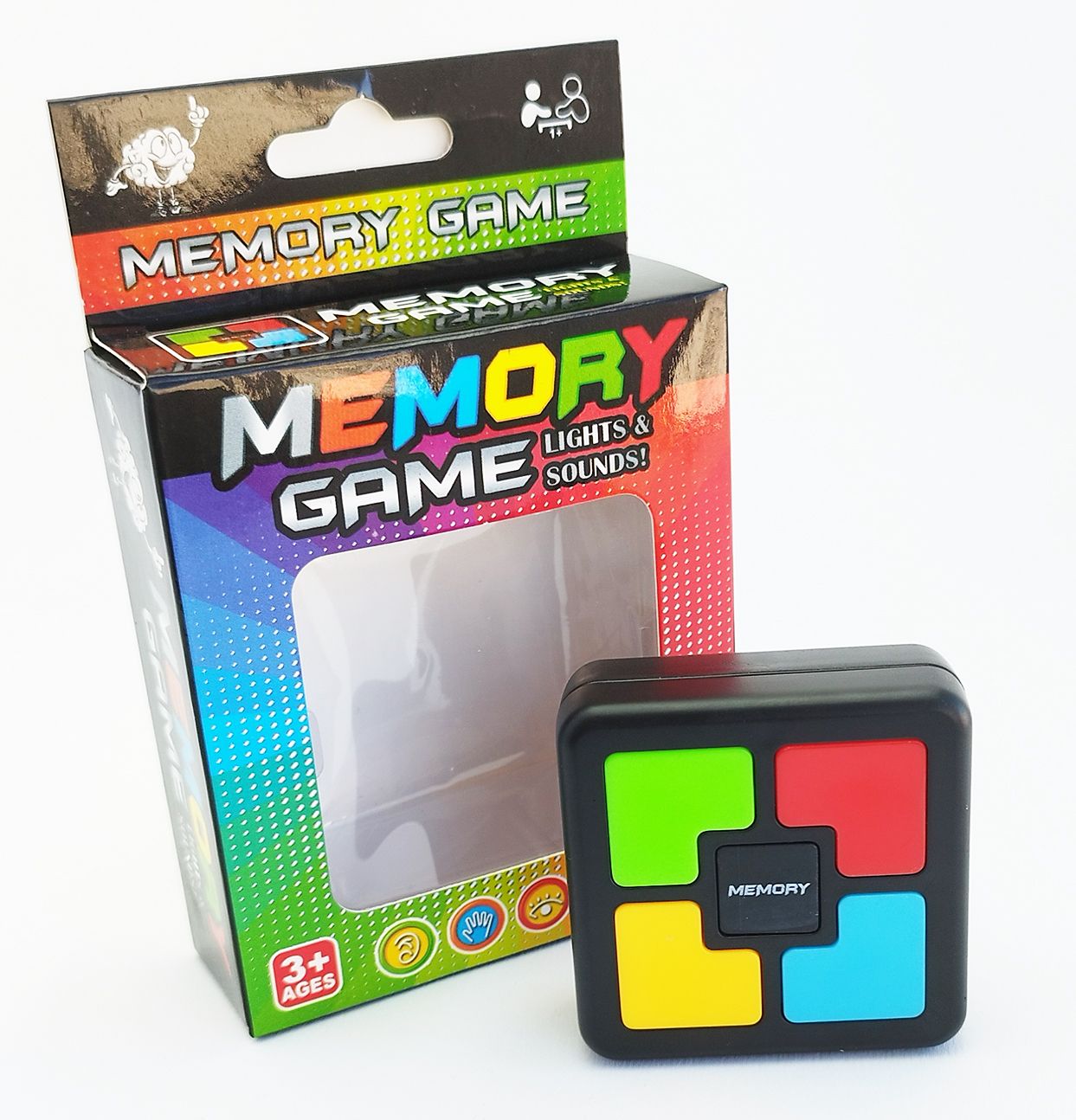 Интерактивная игра на память Memory Game 5,5х5,5 см / Головоломка Мемори  гейм / Детская развивающая игрушка для развития памяти - купить с доставкой  по выгодным ценам в интернет-магазине OZON (724791850)