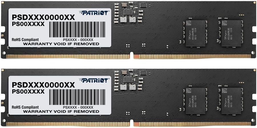 Patriot Memory Оперативная память Signature Line DDR5 4800 МГц 2x16 ГБ (PSD532G4800K)