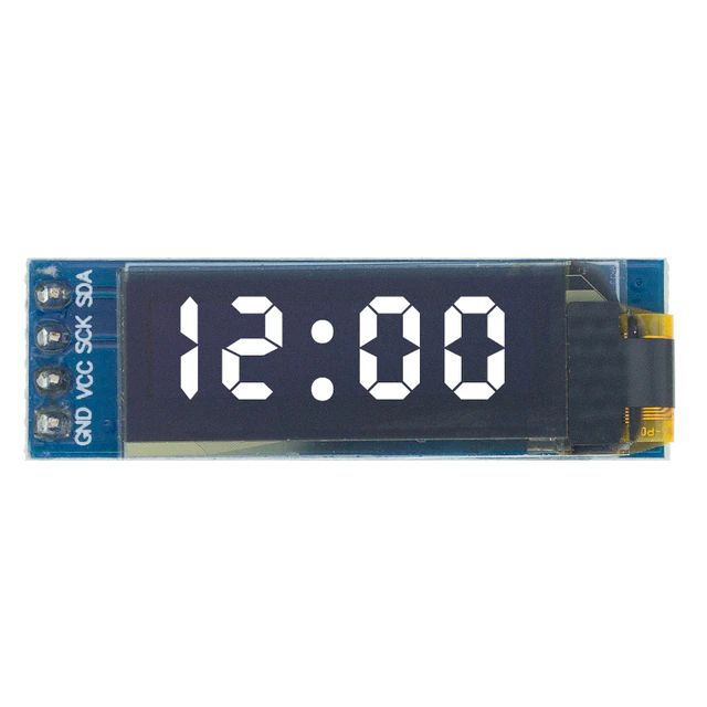 OLED дисплей 0.91" 128x32, I2C белый