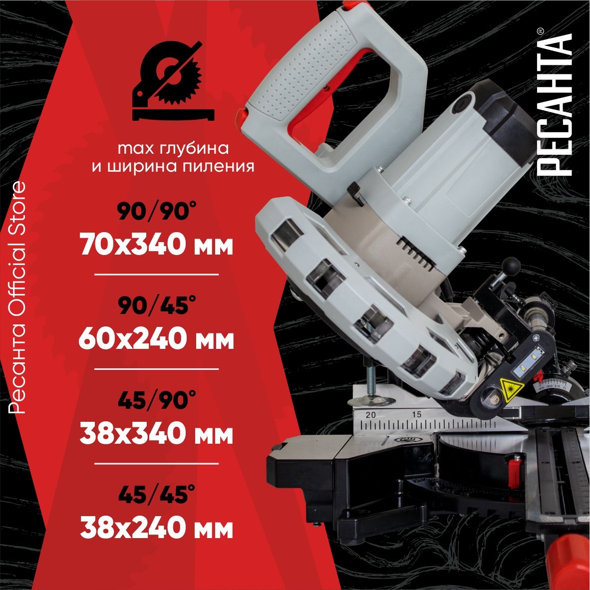 Торцовочная пила тп 210пл. Ресанта 255 пл торцовочная пила.