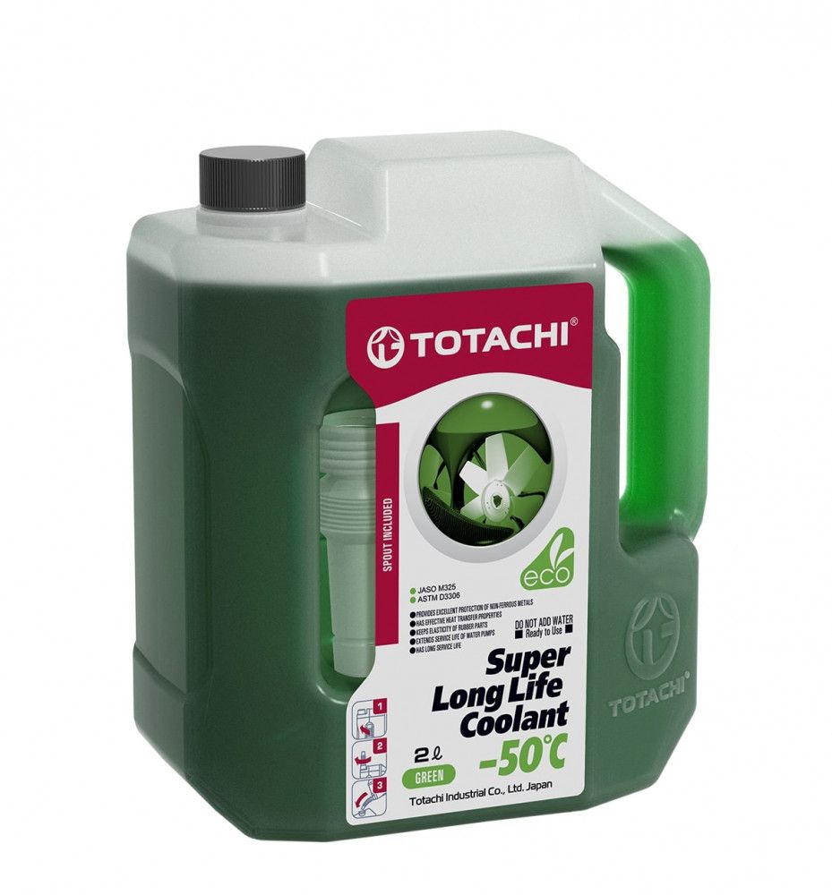 Антифриз TOTACHI SUPER LLC Green -50C, Готовый раствор купить по выгодной  цене в интернет-магазине OZON (761166732)