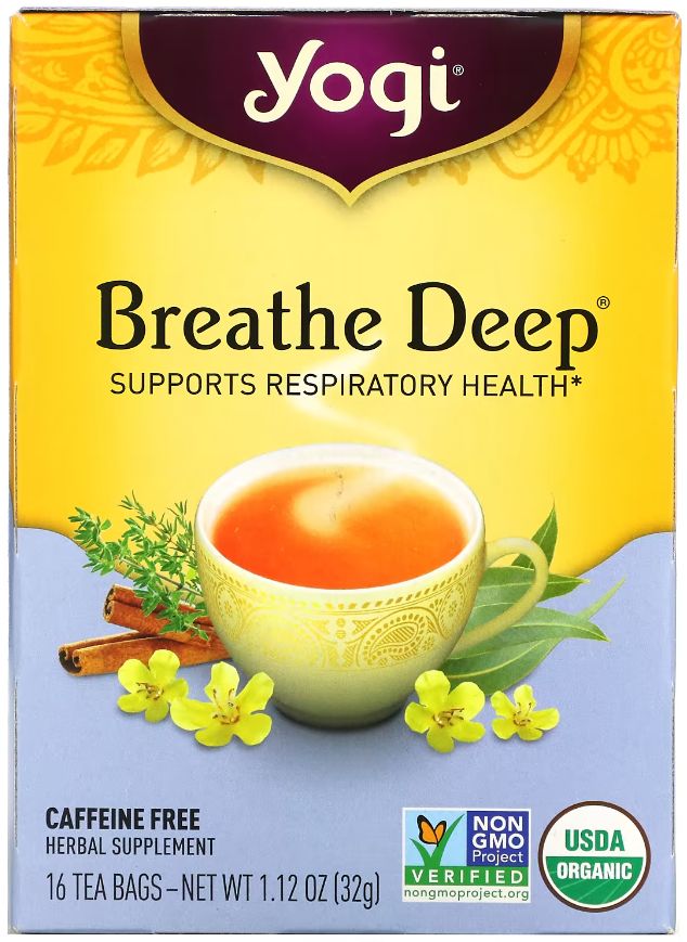 YogiTea,BreatheDeep,Дышитеглубоко,16чайныхпакетиков