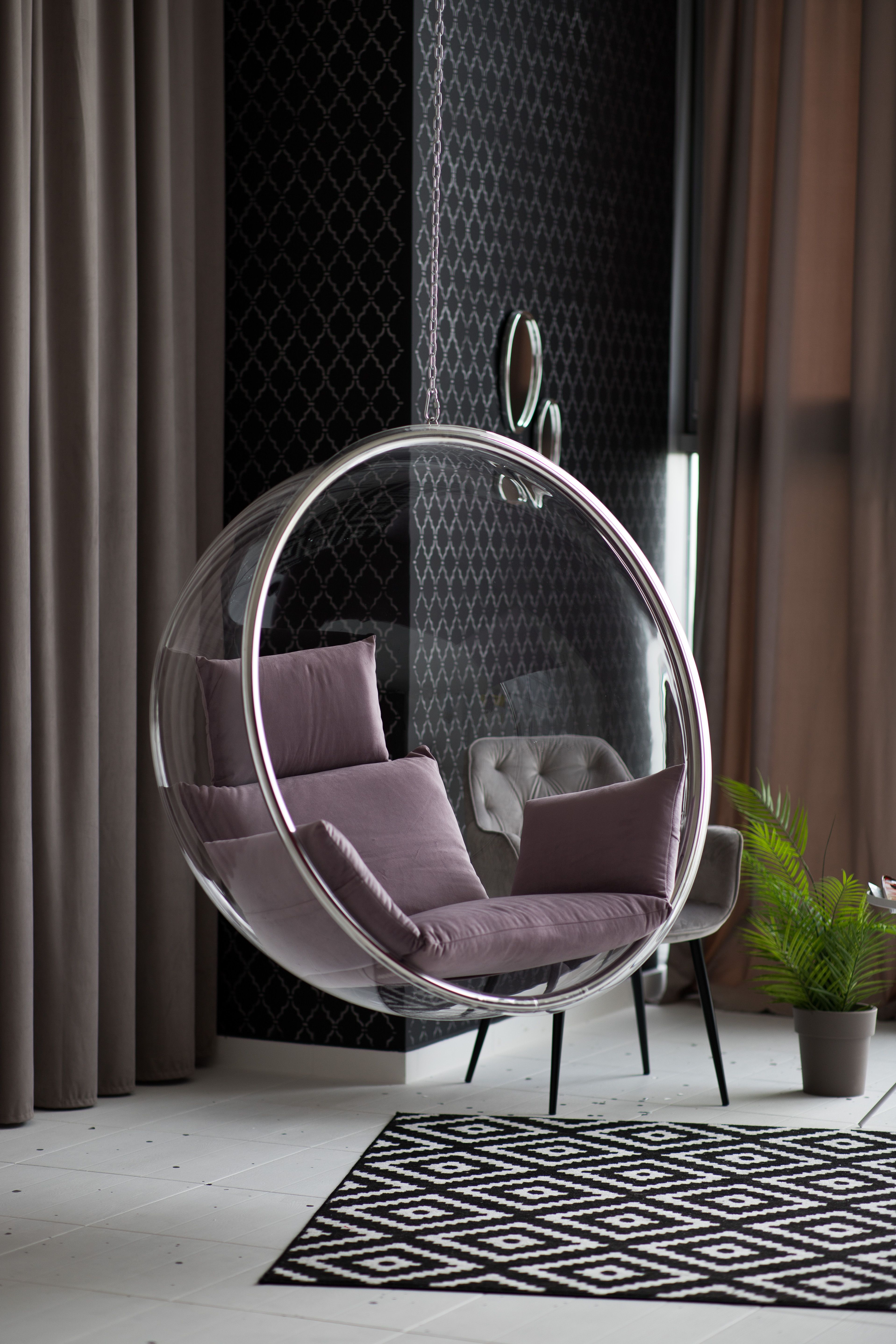подвесное кресло шар bubble chair