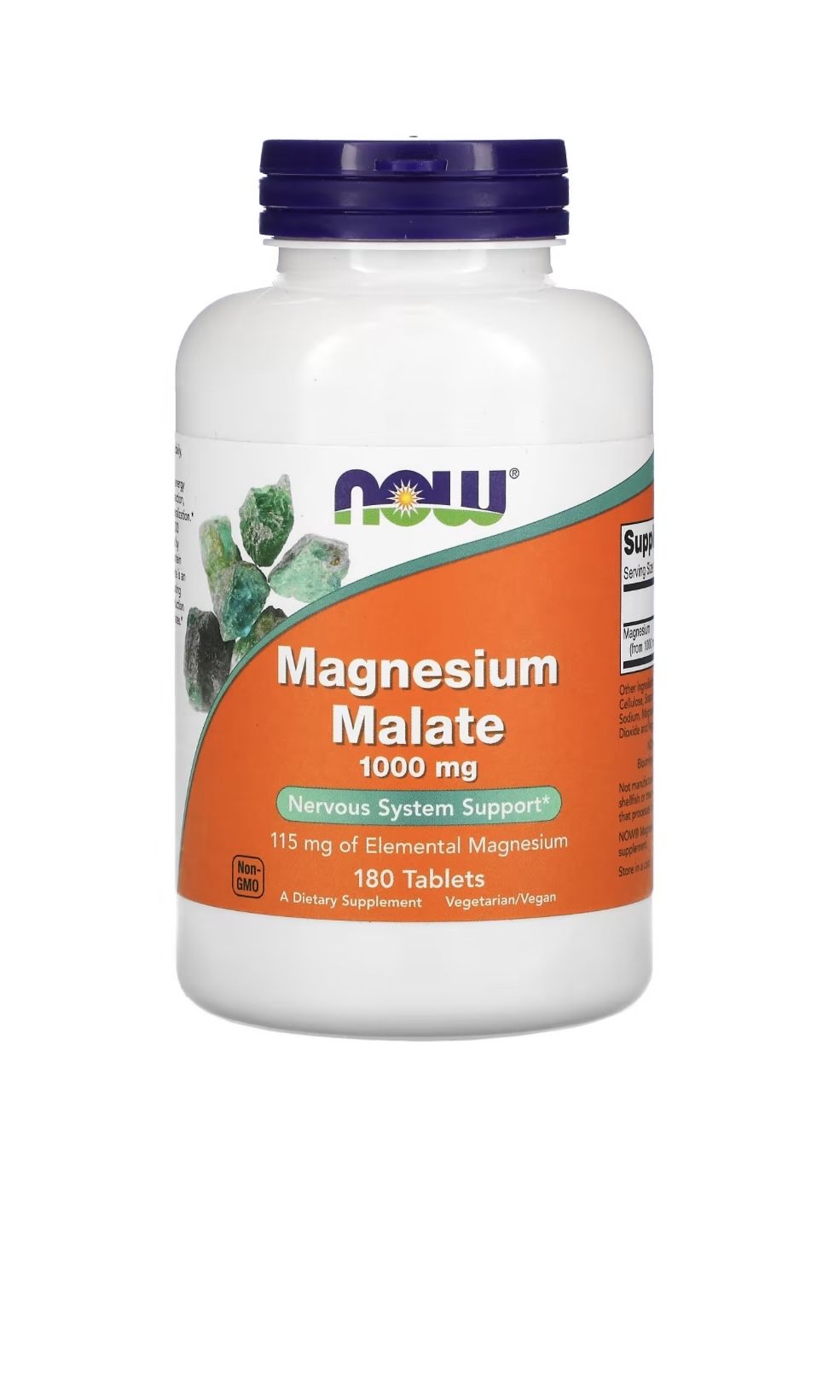 Магний Малат NOW Magnesium Malate 1000 mg 180 таблеток