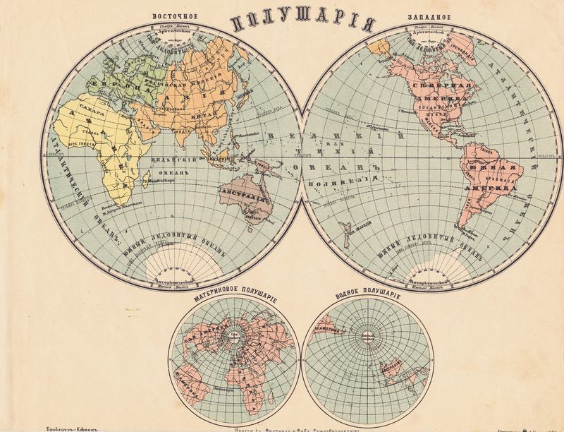 Карта россии 1903 года