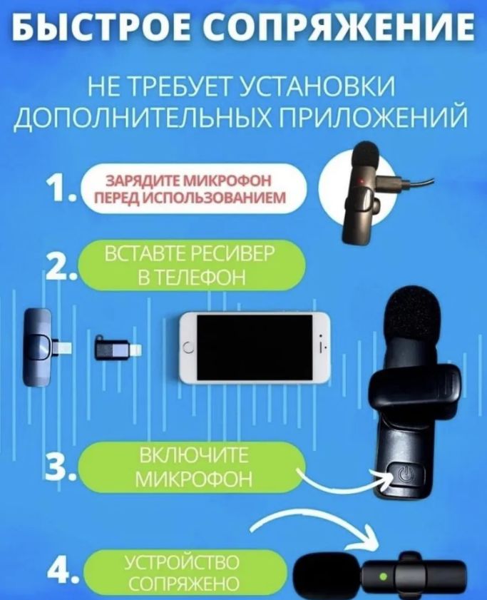 Петличка Для Iphone Беспроводная Купить