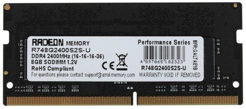 AMDОперативнаяпамятьRadeonR7PerformanceSeriesDDR42400Мгц1x8ГБ(R748G2400S2S-U)