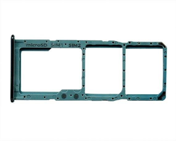 Держатель SIM Samsung A51/A71 (2 SIM) синий