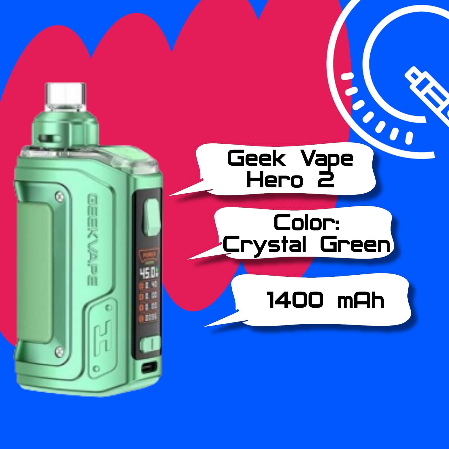 Geek vape hero 2 h45. Aegis Hero 2 Crystal Green. Джейк вэйп купить.