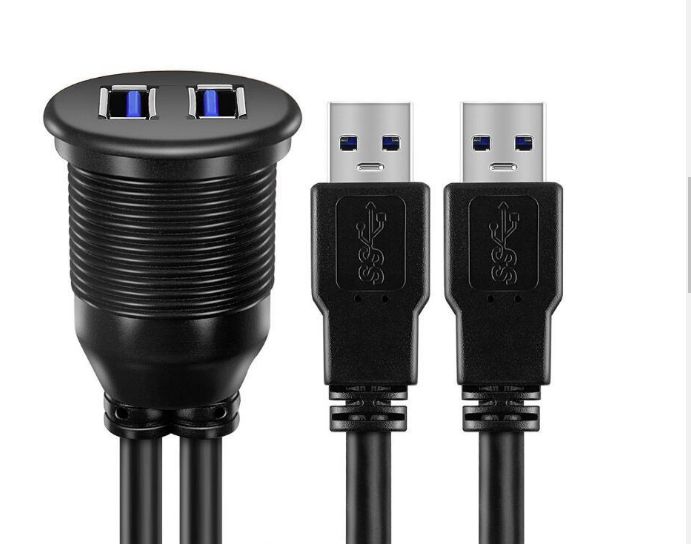 КабельдляподключенияпериферийныхустройствUSB3.0Type-A/USB3.0Type-A,1м,черный