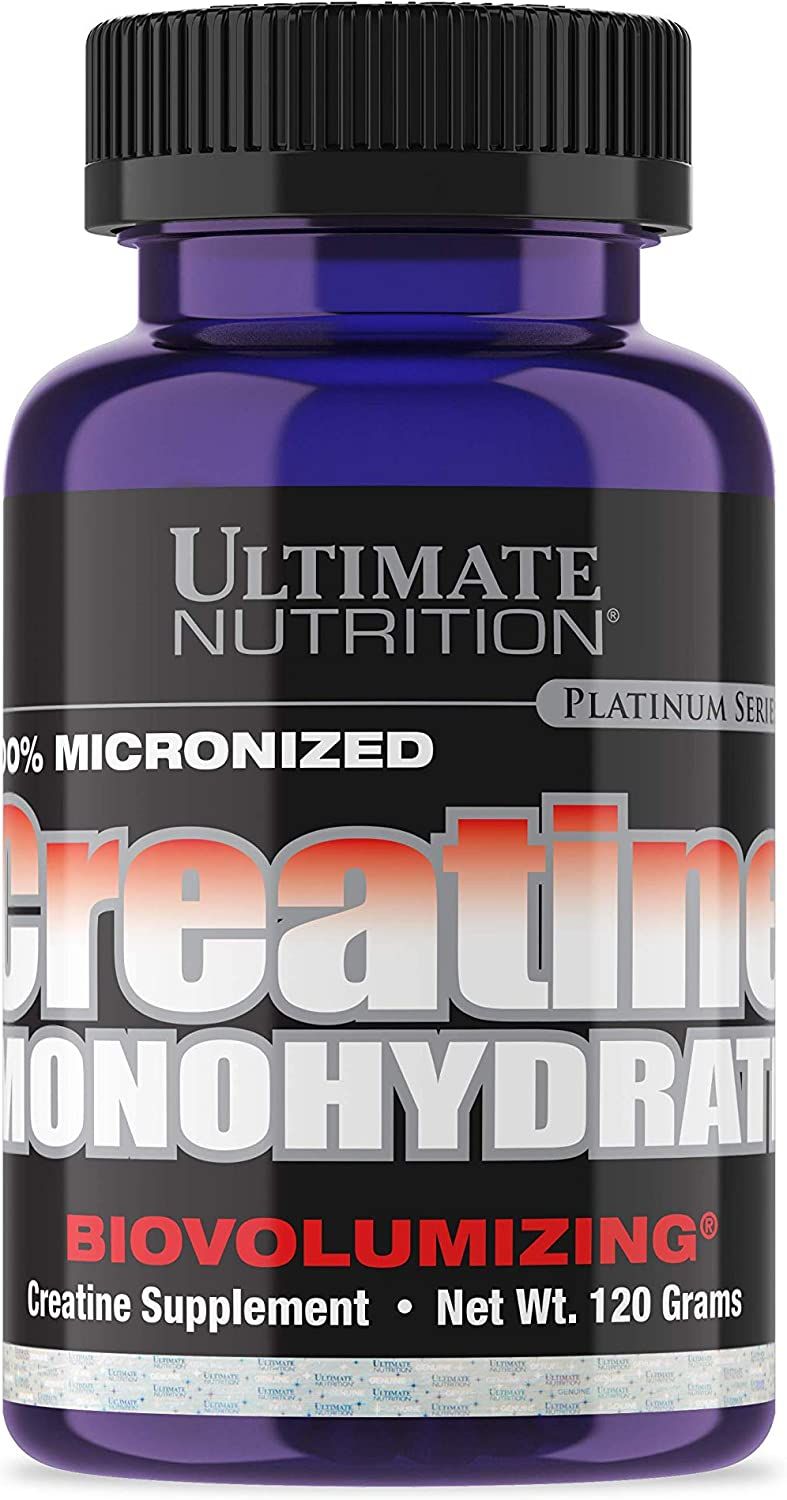 Ultimate Nutrition 120g Креатин моногидрат, creatine monohydrate, спортивное питание, для увеличения силовых показателей 120 гр