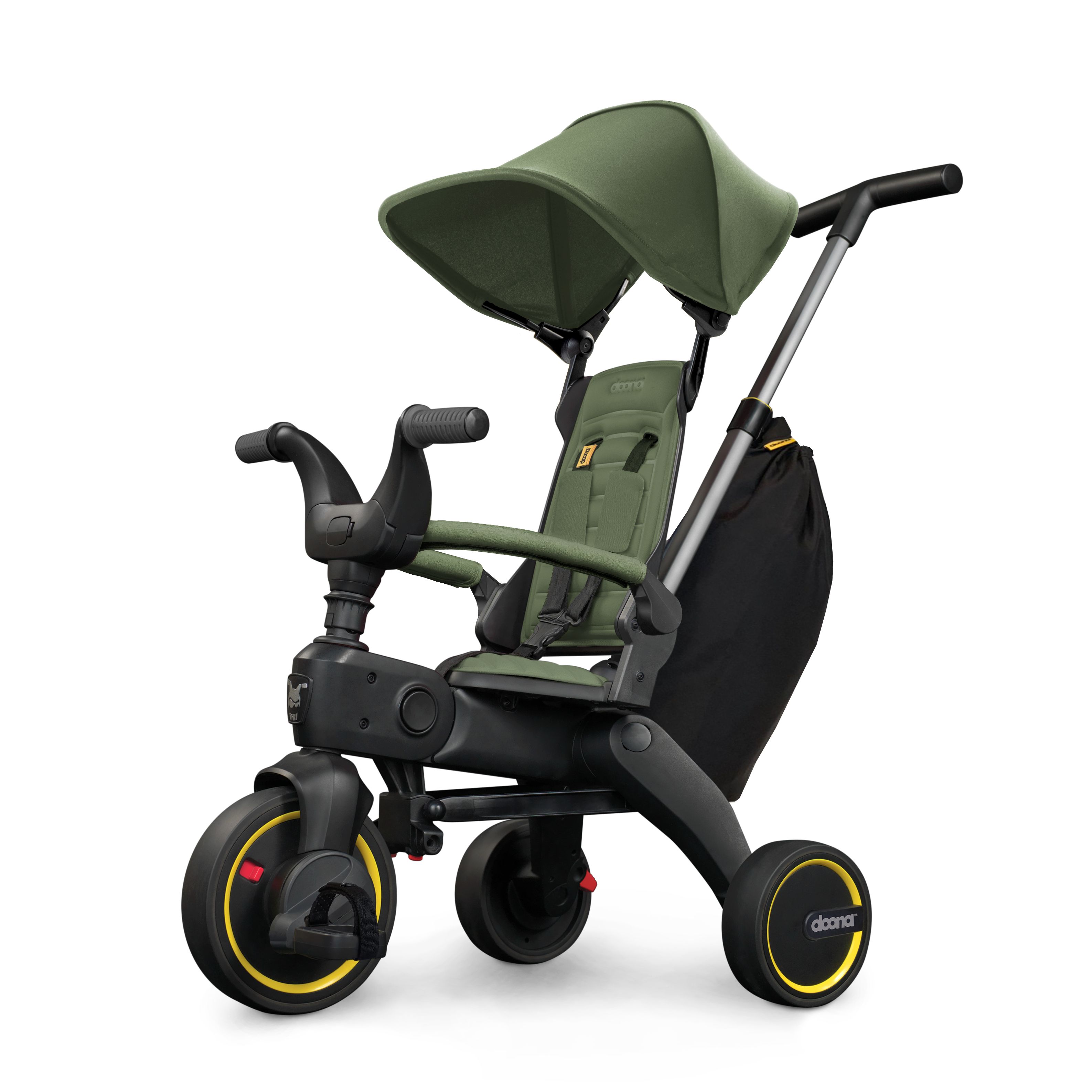 Велосипед детский Doona Liki Trike S3 Desert Green складной, трехколесный, зеленый