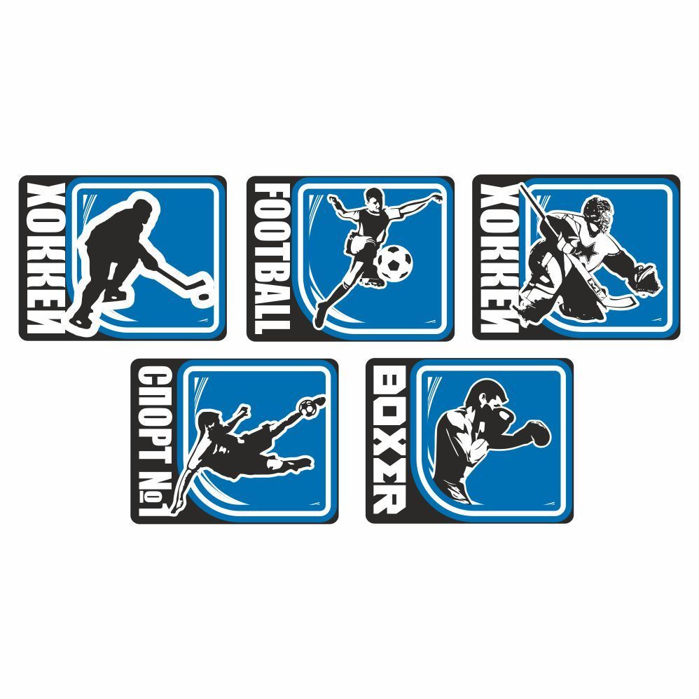 Спортивная 140. Спортивные наклейки. Наклейки на Sport 003.