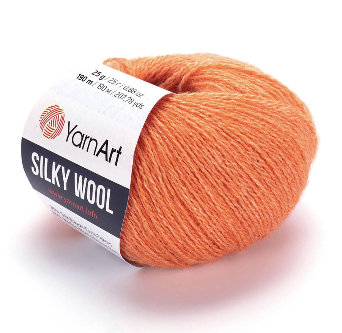 Silky Wool 338 коралловый. Оранжевая пряжа. Silky Wool (упаковка 5 шт). Silky Wool 336 коричневый.