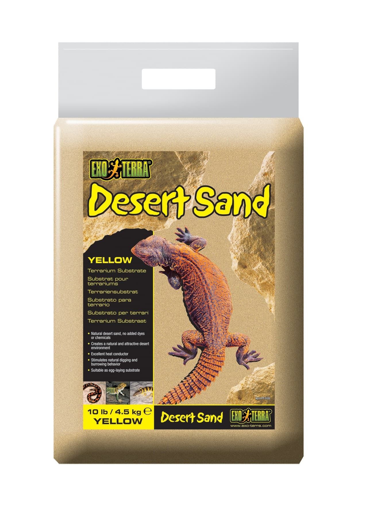 Грунт Hagen ExoTerra Desert Sand "Желтый песок" для террариума, 4,5 кг