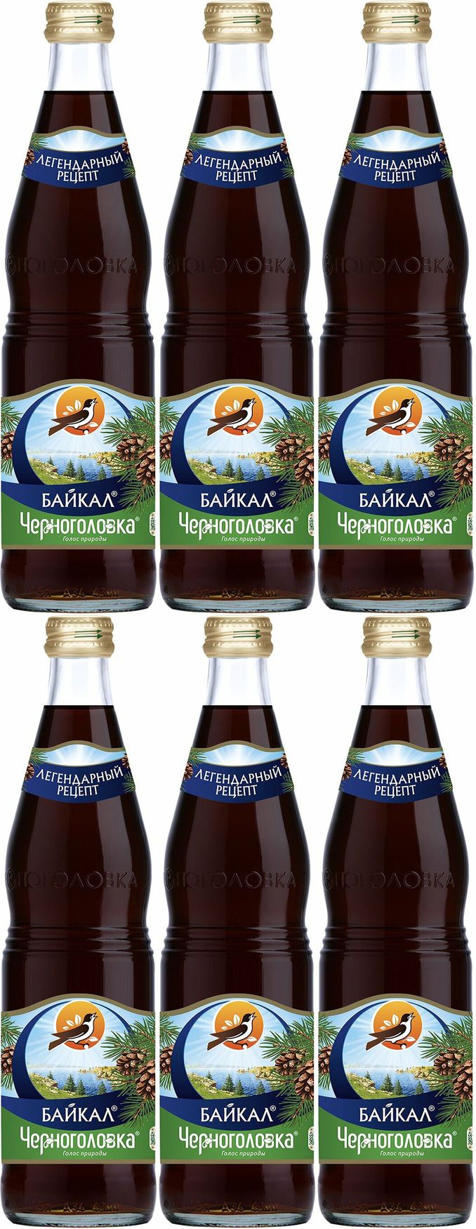 Газированный напиток Напитки из Черноголовки Байкал стекло 0,5 л, комплект:  6 упаковок по 500 мл - купить с доставкой по выгодным ценам в  интернет-магазине OZON (906302752)