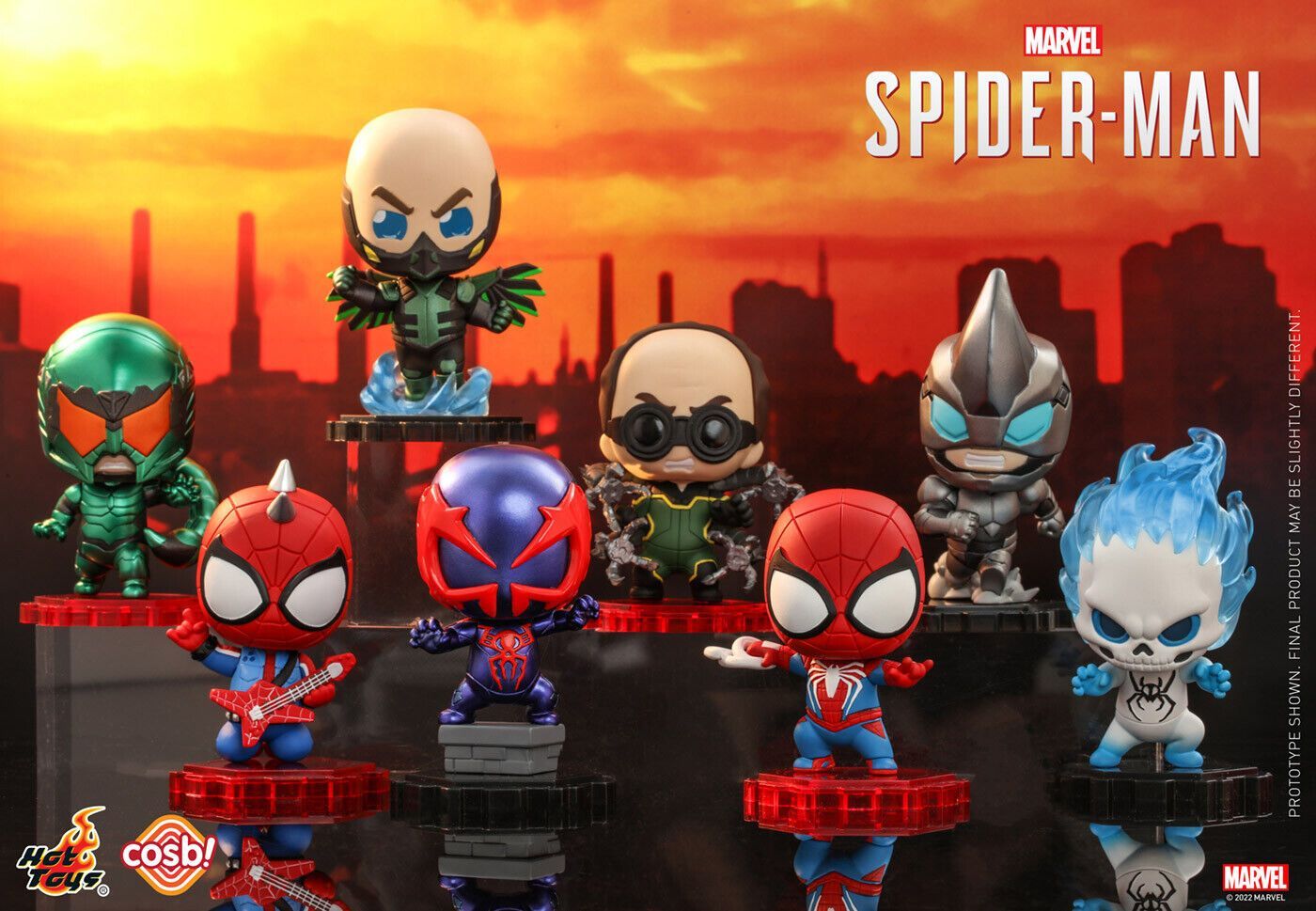 Hot Toys Marvel s Spider Man Cosbi Bobble Head Collection