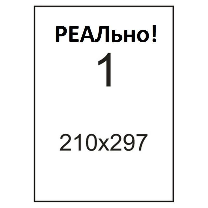 этикетки самоклеящиеся 210х297