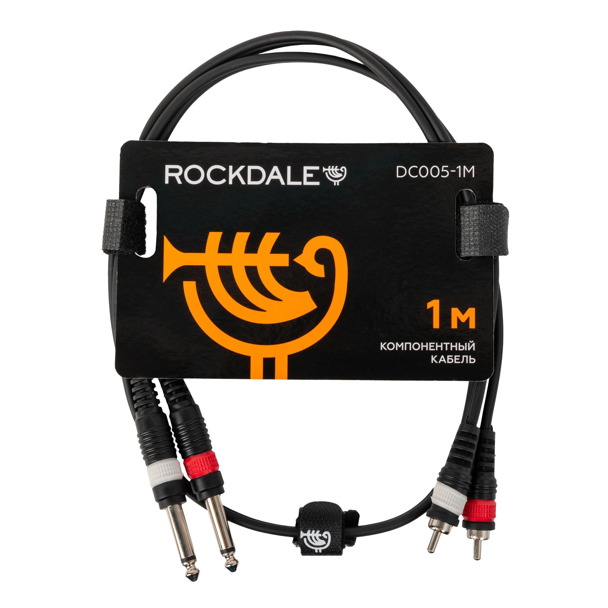 Кабель2MonoJackMale-2RCAMaleROCKDALEDC005-1M(1м)