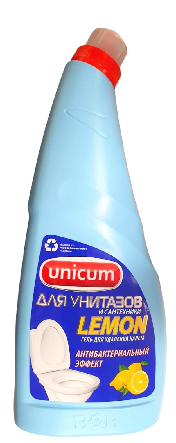 Unicum гель для чистки унитазов с гипохлоритом 750 мл