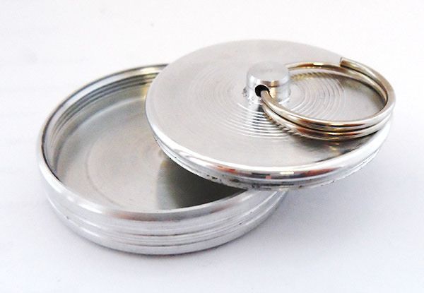 Металлическая оснастка С КОЛЬЦОМ д. 42 мм без подушки брелок GRM