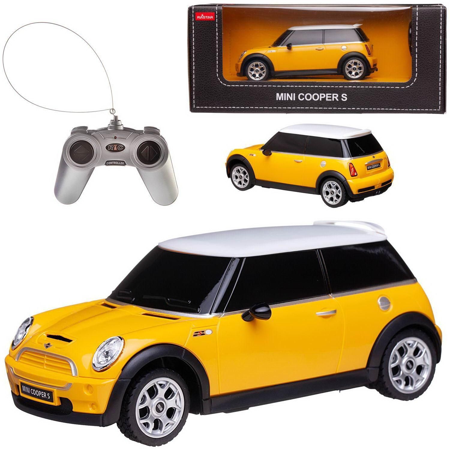 Машина р/у 1:24 MINI COOPER S, цвет жёлтый 2.4G - купить с доставкой по  выгодным ценам в интернет-магазине OZON (439758895)