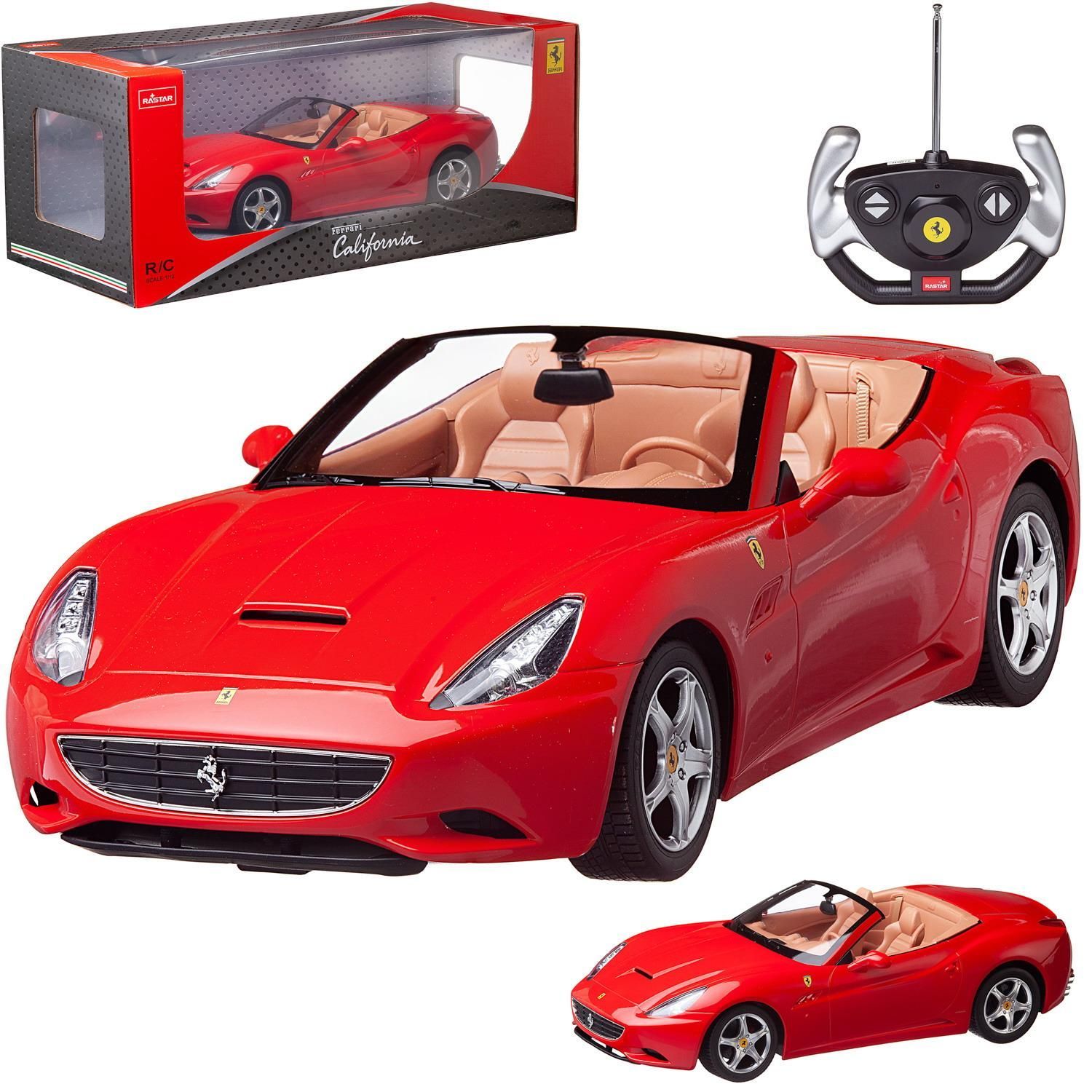 Машина р/у 1:12 Ferrari California, цвет красный - купить с доставкой по  выгодным ценам в интернет-магазине OZON (391181088)