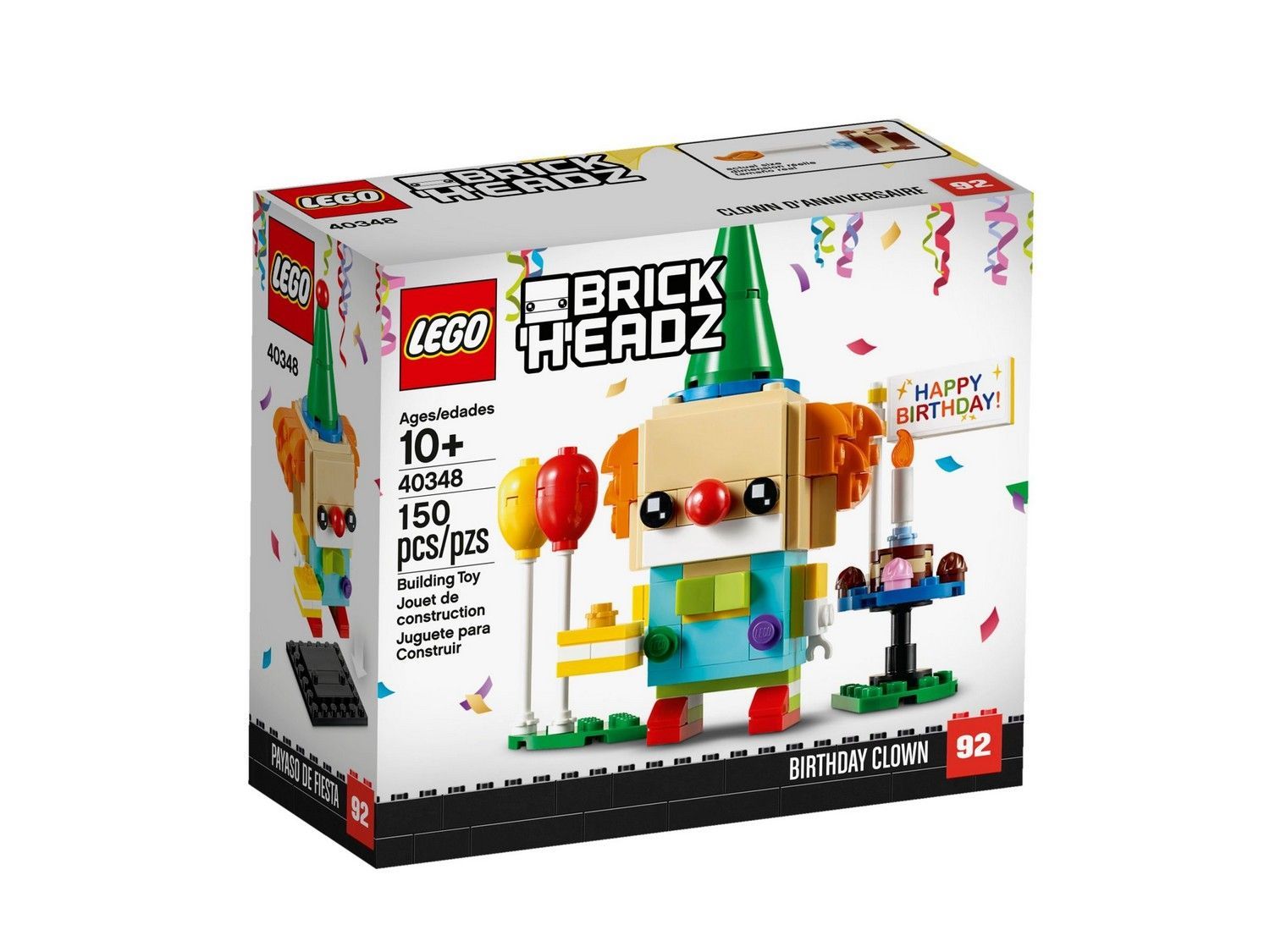 Конструктор отзывы. Конструктор LEGO BRICKHEADZ 40348 клоун на день рождения.