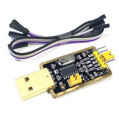 1шт!КонвертерUSB-TTL(RS232)начипеCH340UARTUSBкTTL