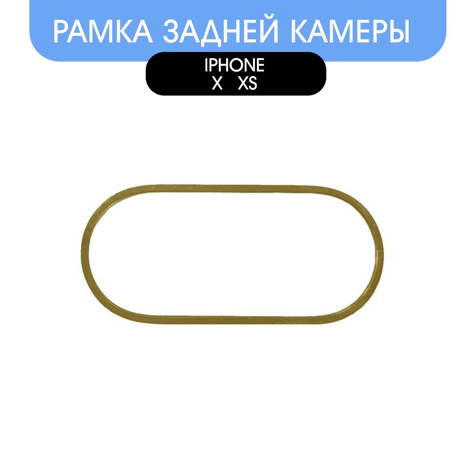 Запчасть для мобильного устройства ORIG Рамка задней камеры для iPhone X/XS  (золото) - купить по выгодным ценам в интернет-магазине OZON (951126693)