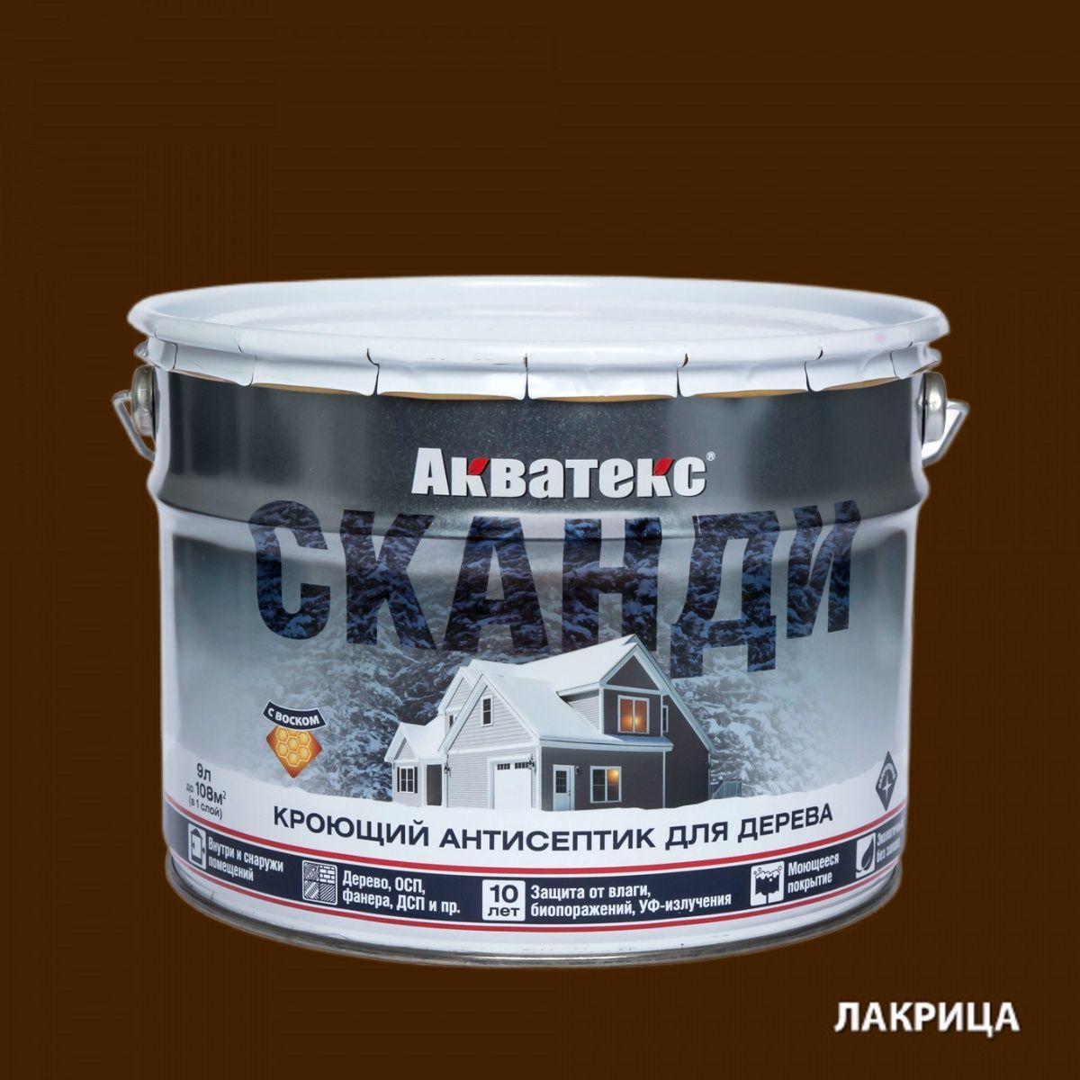 Акватекс кроющий антисептик для древесины
