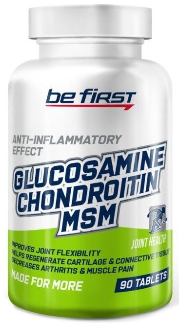 ДобавкадлясуставовисвязокBeFirstGlucosamineChondroitinMSM90таблеток