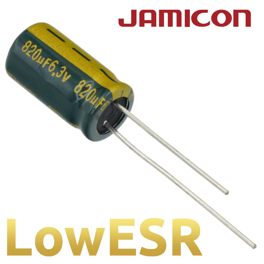 820мкФ6,3В/WL/8х14/105С/конденсаторэлектролитический(3шт)