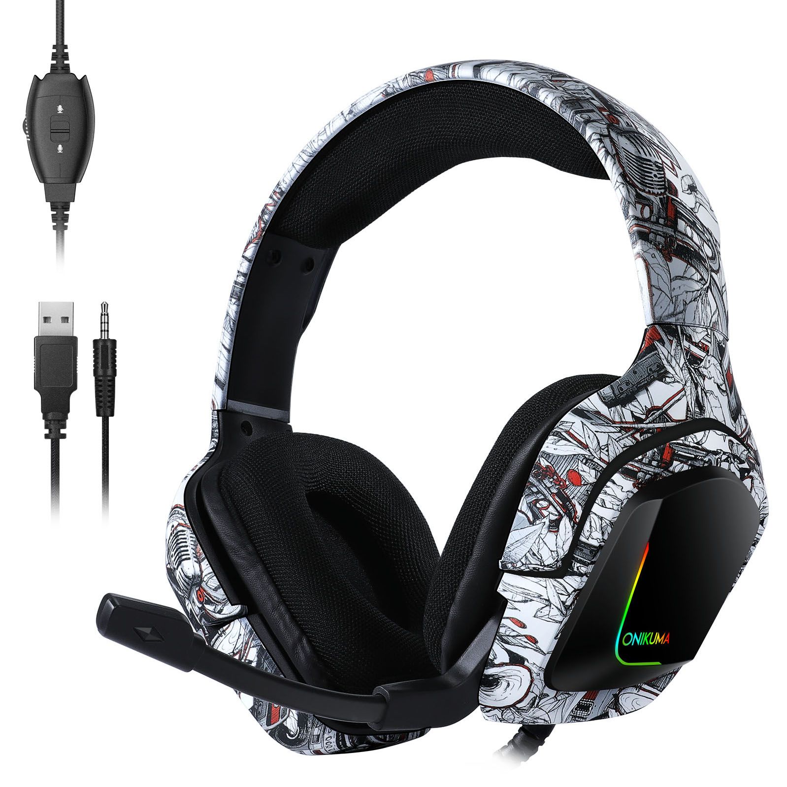 Наушники с ргб подсветкой игровые. Onikuma gaming k19. Onikuma k1 игровые наушники. Onikuma наушники с ушками. Беспроводные наушники onikuma.