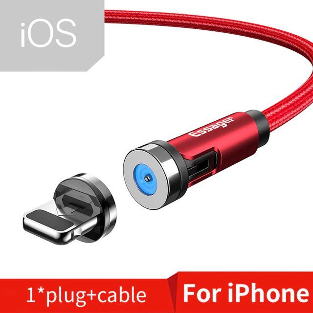 Кабель питания USB 2.0 Type-A/Apple Lightning, 1 м, красный