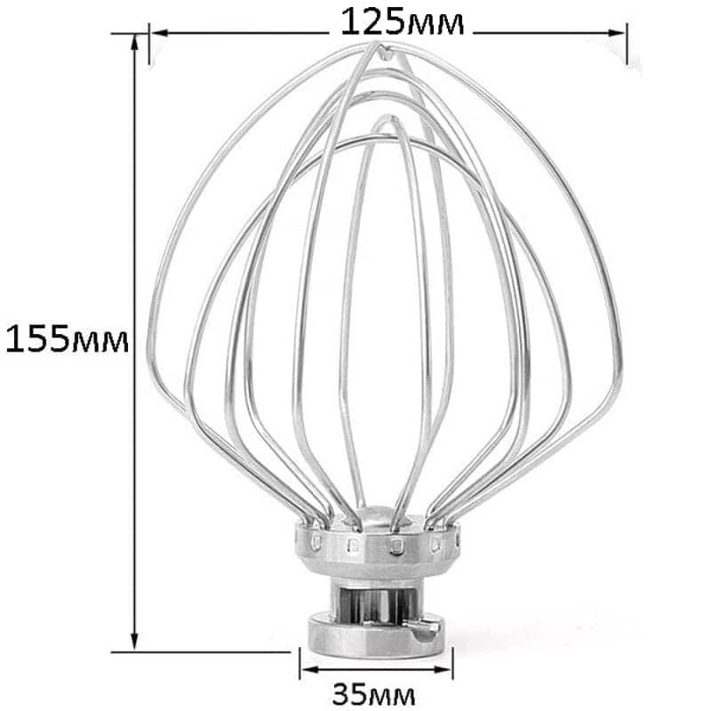 ВенчикпроволочныйдляпланетарногомиксераVEN-125x155mm