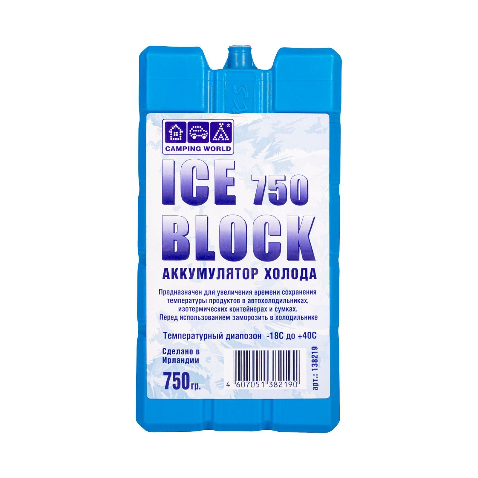 Аккумулятор холода Camping World Iceblock 750