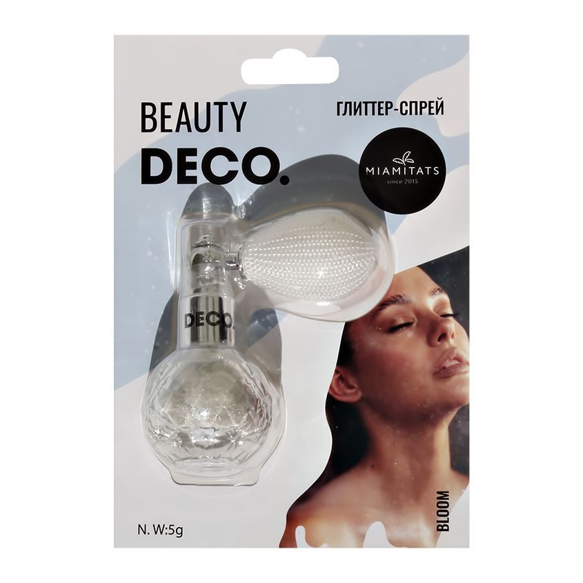 DECO. Глиттер-спрей для лица, тела и волос by Miami tattoos (Bloom) купить на OZON по низкой цене (363610571)