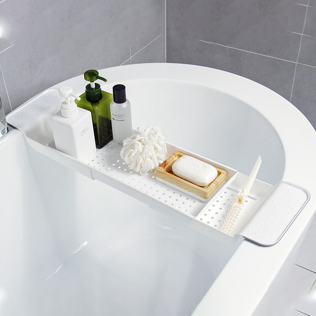 Нинбо полка раздвижная Bath Tray