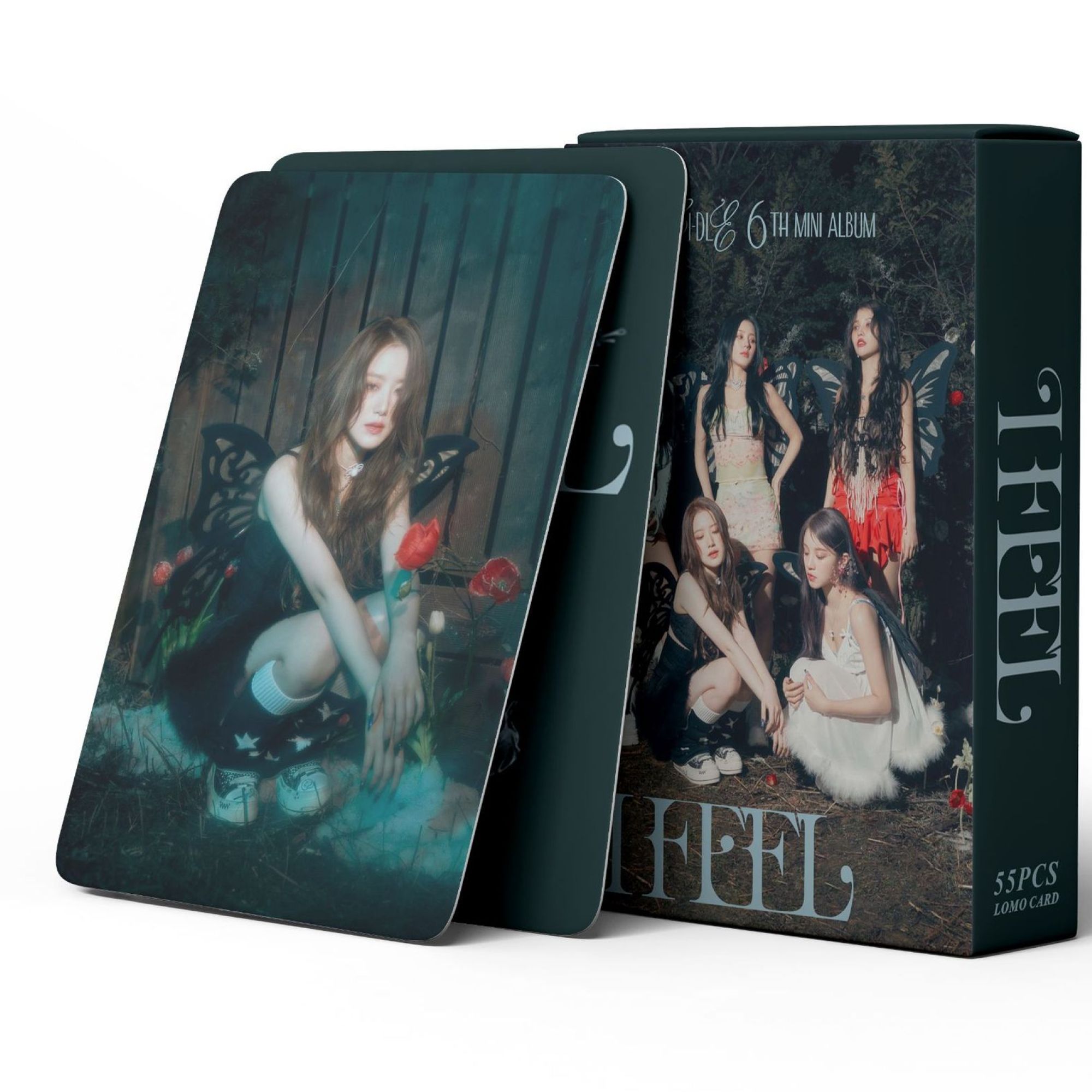 Набор карточек (G)I-DLE I FEEL, 54 штуки.