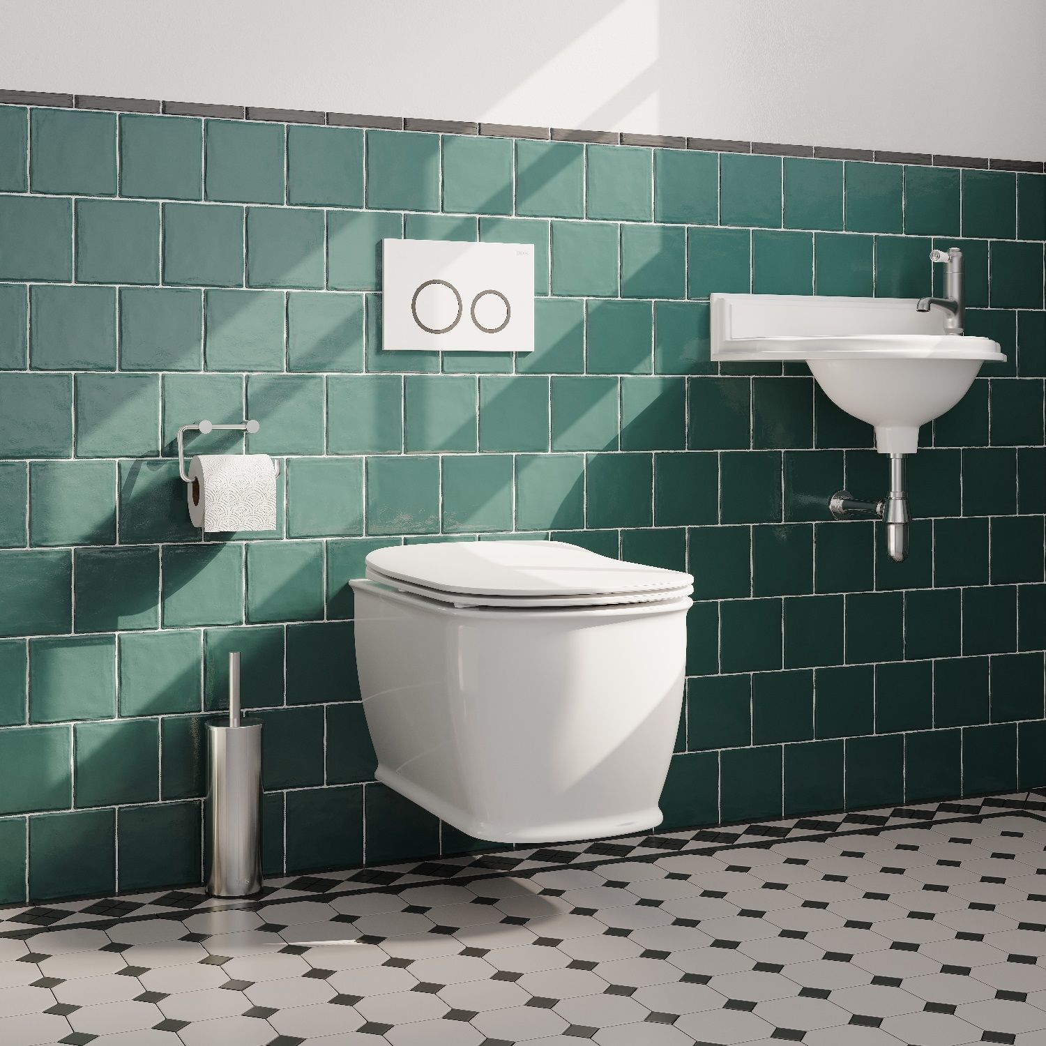 Фото товара на маркетплейсе ozon Унитаз подвесной в ретро стиле, безободковый, быстросъемное сиденье с микролифтом, IDDIS, Oxford, OXFRDSEi25